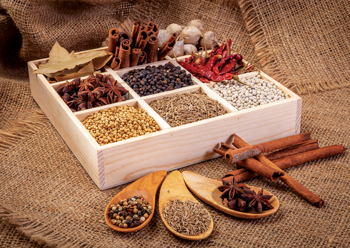 All types of Spices
